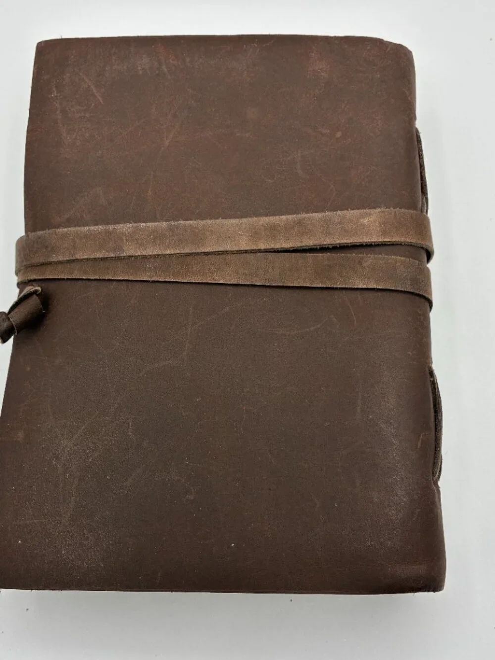 NEW Rustic Leather Bound Wrap Journal Book Handmade Paper Pages Blank